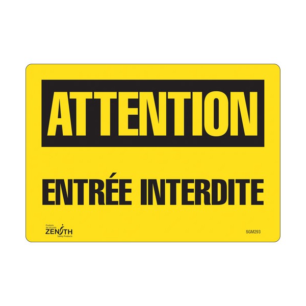 "Entrée Interdite" Sign (SKU: SGM293)