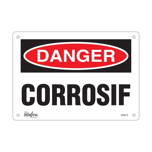 "Corrosif" Sign (SKU: SGM312)
