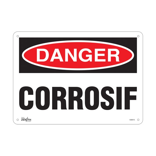 "Corrosif" Sign (SKU: SGM315)