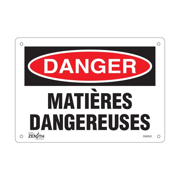 "Matières Dangereuses" Sign (SKU: SGM342)