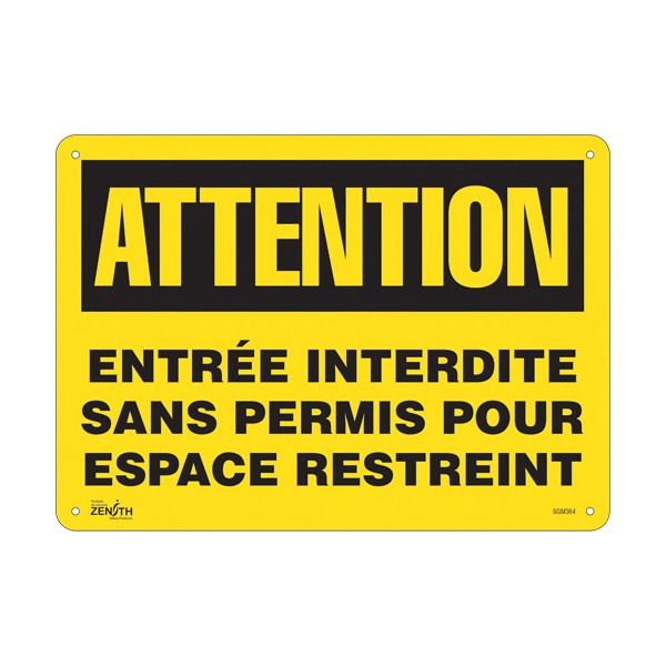 "Entrée Interdite Sans Permis" Sign (SKU: SGM364)