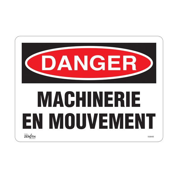 "Machinerie en Mouvement" Sign (SKU: SGM466)
