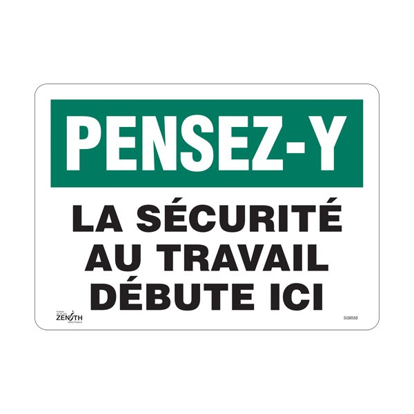 "La Sécurité au Travail" Sign (SKU: SGM568)