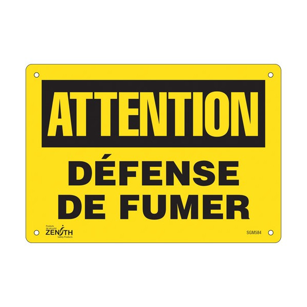 "Défense De Fumer" Sign (SKU: SGM584)