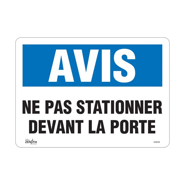 "Ne Pas Stationner" Sign (SKU: SGM598)