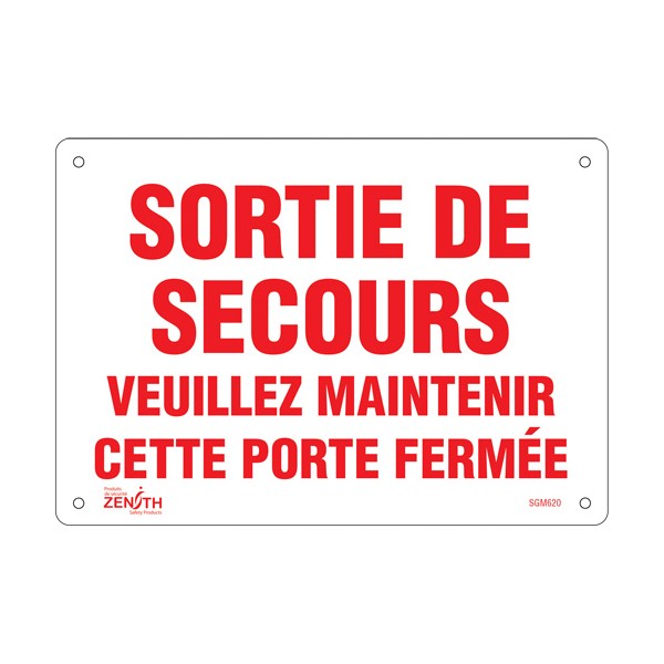 "Sortie De Secours" Sign (SKU: SGM620)
