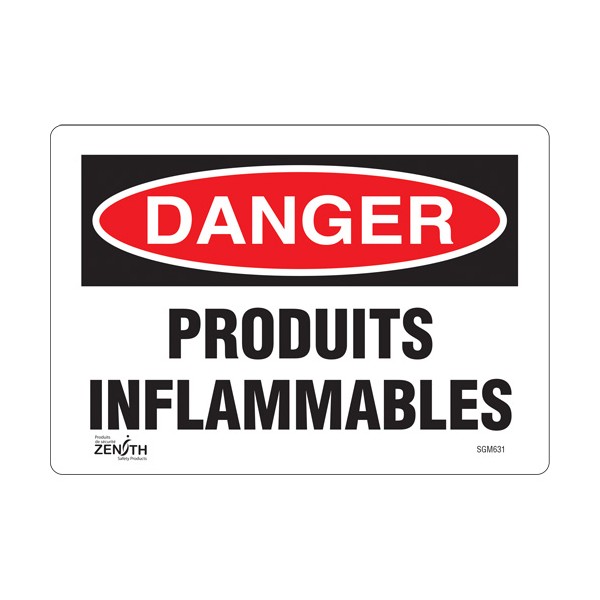 "Produits Inflammables" Sign (SKU: SGM631)