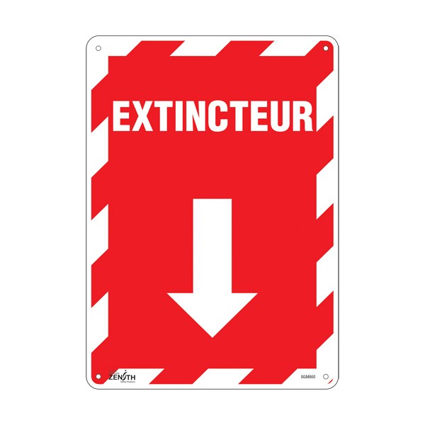 "Extincteur" Arrow Sign (SKU: SGM660)