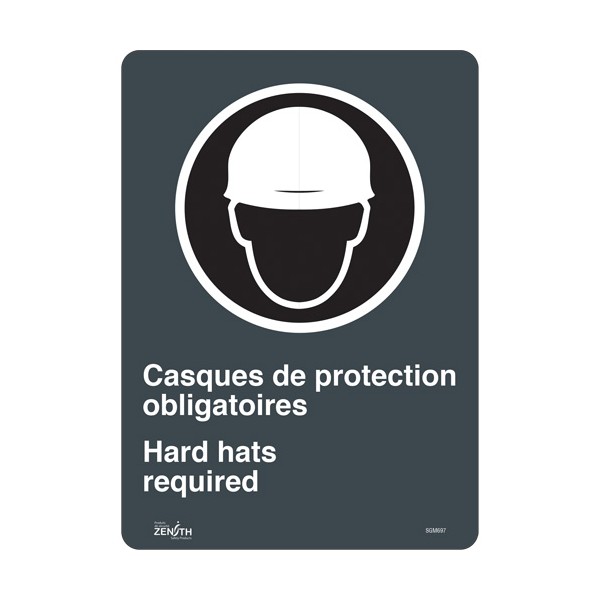 "Hard Hats Required" Sign (SKU: SGM697)