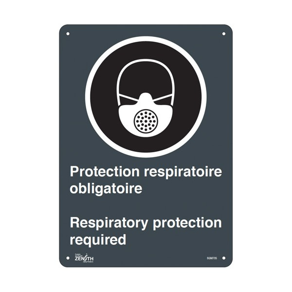 "Protection Respiratoire Respiratory Protection" Sign (SKU: SGM705)