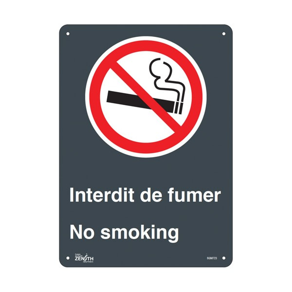 "Interdit De Fumer/No Smoking" Sign (SKU: SGM723)