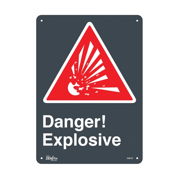 "Explosive" Sign (SKU: SGM735)