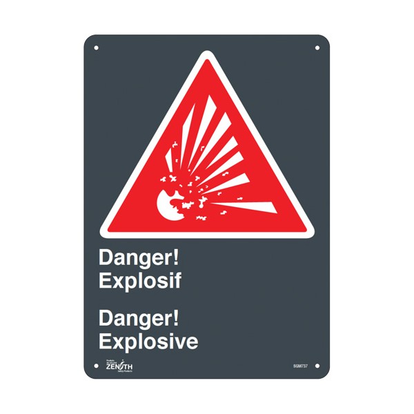 "Explosif/Explosive" Sign (SKU: SGM737)