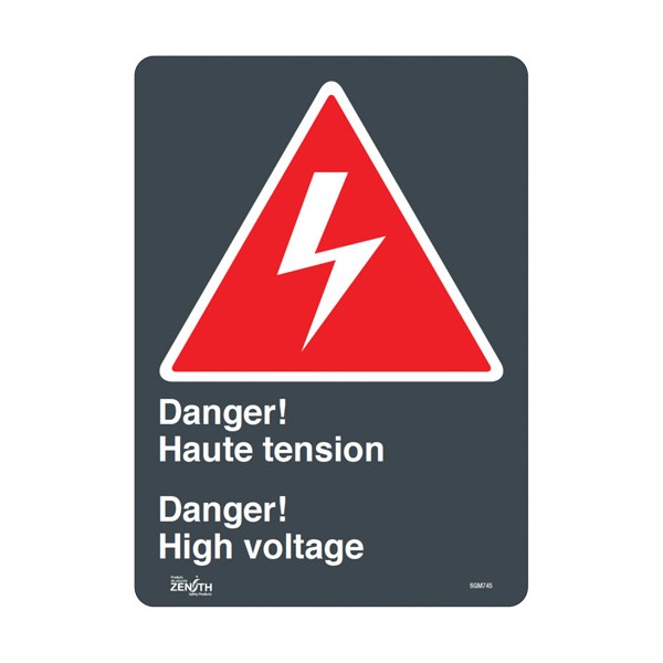 "Haute Tension/High Voltage" Sign (SKU: SGM745)