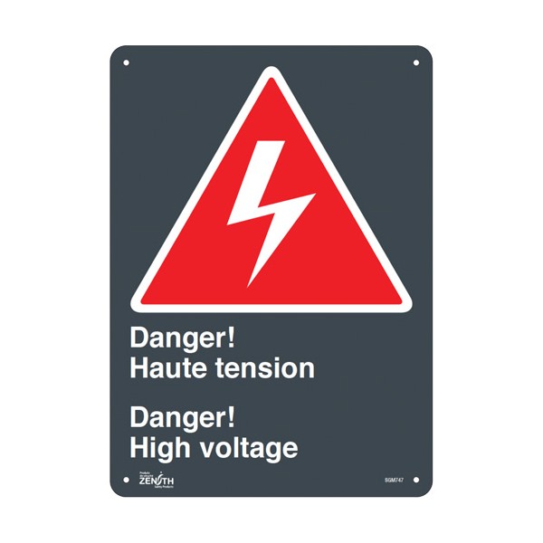 "Haute Tension/High Voltage" Sign (SKU: SGM747)