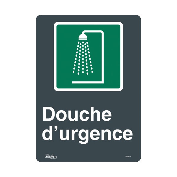 "Douche D'Urgence" Sign (SKU: SGM757)