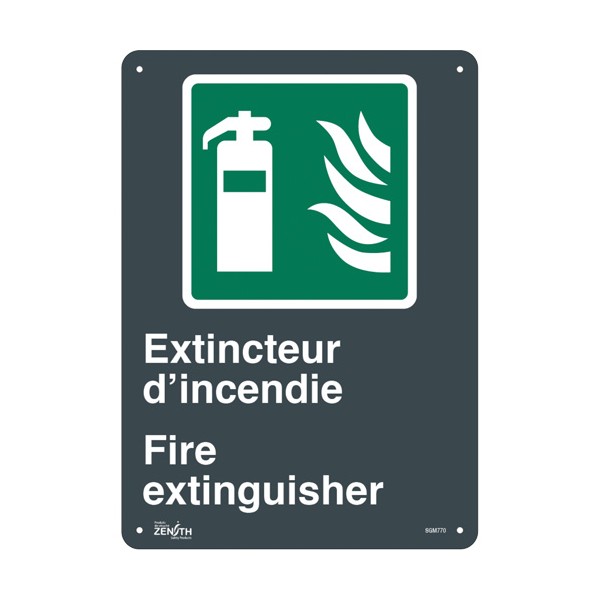"Extincteur D'Incendie/Fire Extinguisher" Sign (SKU: SGM770)
