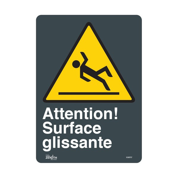 "Surface Glissante" Sign (SKU: SGM787)