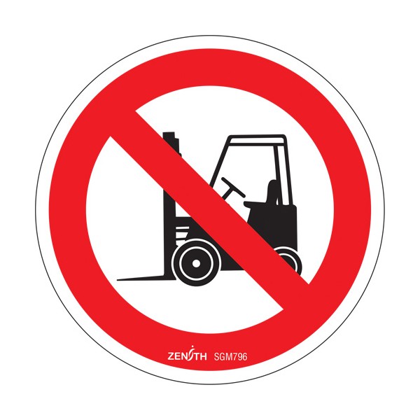 No Forklifts CSA Safety Sign (SKU: SGM796)