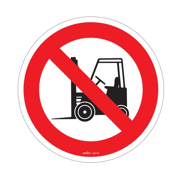 No Forklifts CSA Safety Sign (SKU: SGM799)