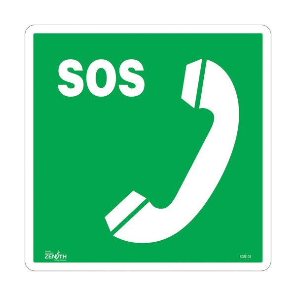 Emergency Telephone CSA Safety Sign (SKU: SGN108)