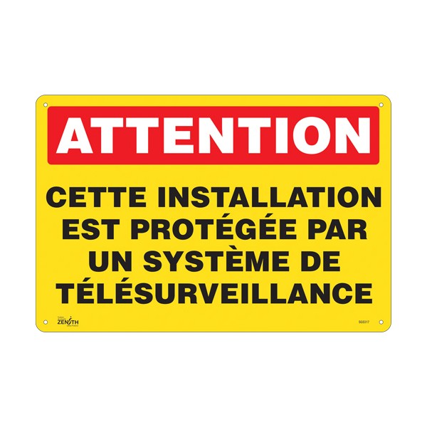 "Système de télésurveillance" Sign (SKU: SGS317)