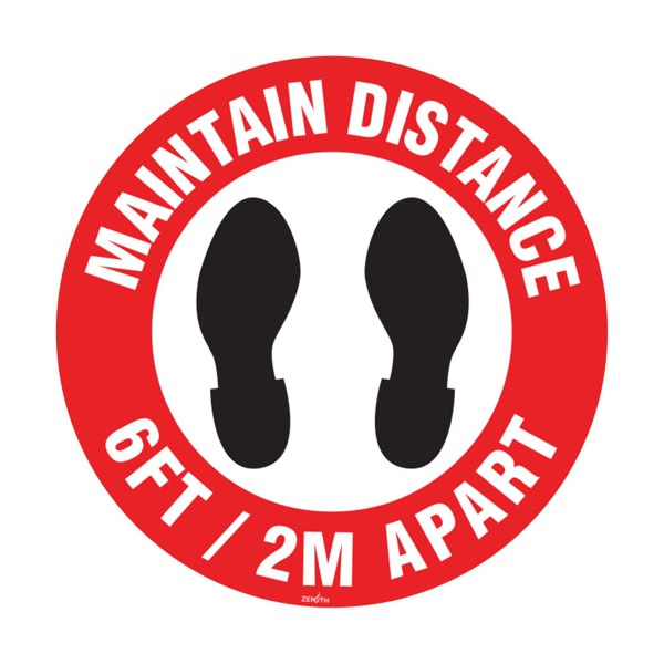 "Maintain Distance" Floor Sign (SKU: SGU566)