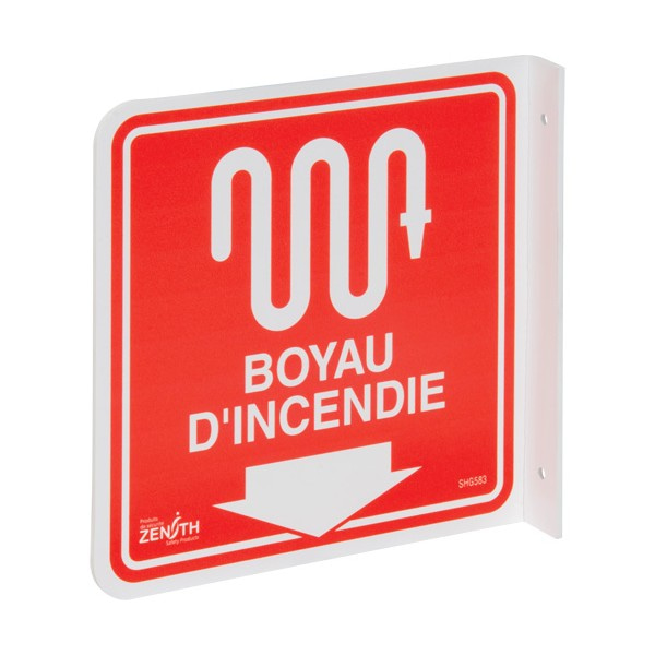 90° Projecting "Boyau d'Incendie" Sign (SKU: SHG583)