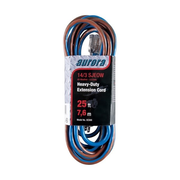 All Weather TPE-Rubber Extension Cords With Light Indicator (SKU: XC500)